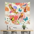 thumbnail image 2 of Yiaed Flowers And Birds Watercolor Print Tapestry for Bedroom,Tapestry Wall Tapestries, Tapestry Aesthetic for Living Room Dorm Room 51" X 60", 2 of 6