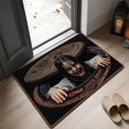 thumbnail image 4 of Halloween Door Mat 31x20 Inch, Non Slip Absorbent Entry Rug with Rubber Backing, Washable Skull Horror Floor Mat for Front Door Bathroom Kitchen, Spooky Home Decor, 4 of 6