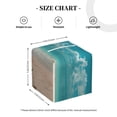 thumbnail image 3 of Kdxio Shopping Cart On Tropical Beach Print Tissue Box Cover,Square Decorative PU Leather Facial Paper Case Organizer Holder Dispenser for Bathroom,Night Stands,Desk,Car 5.2''X5.2''X5.2'', 3 of 6