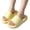 Yellow, variant on Women's Non Slip EVA Thick Sole Soft Bottom Slippers,Lightweight Breathable Open Toe Slides with Comfort Cushion Design,House Slides for Bathroom Indoor Outdoor Beach