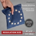 thumbnail image 2 of Corn Filled Cornhole Bags - Set of 8 Bean Bags for Corn Hole Game - Regulation Size & Weight - Burnt Orange & White, 2 of 5