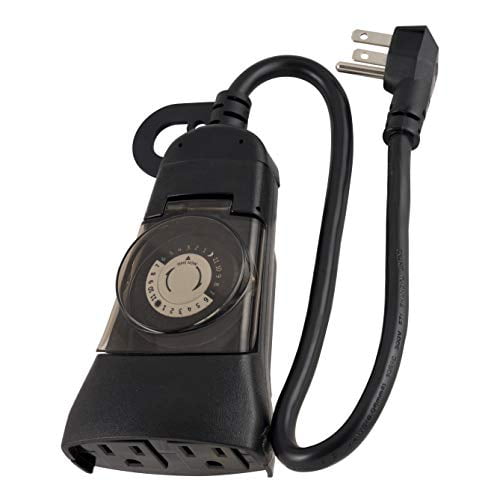 GE 24Hour HeavyDuty Outdoor Mechanical Timer, Programmable Daily