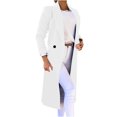 thumbnail image 1 of TIMIFIS Women's Big Notch Lapel Single Breasted Mid-Long Wool Blend Coat-WhiteFall/Winter, 1 of 5