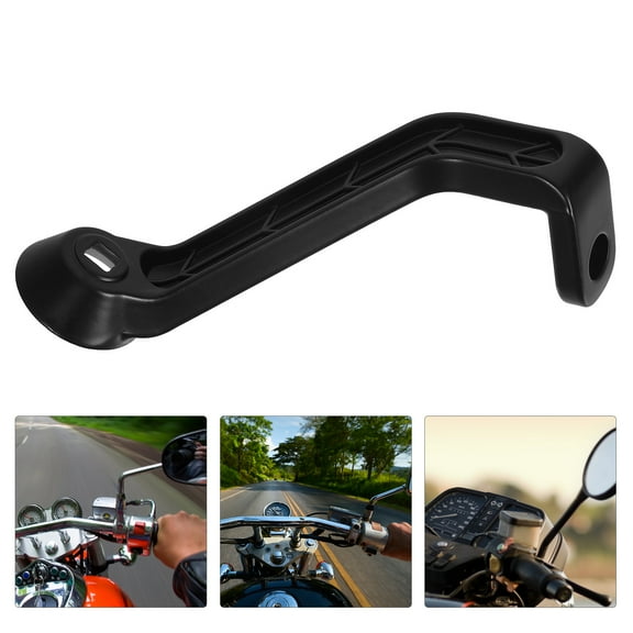 OFFIGAM Adjustable Motorcycle Rearview Mirror Mount Bracket Aluminum Alloy Black for Enhanced Visibility