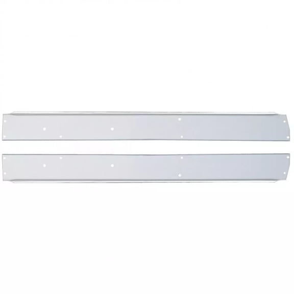 Door Window Sill Replacement Peterbilt 335,377,378,379 - Chrome Aluminum - Pair