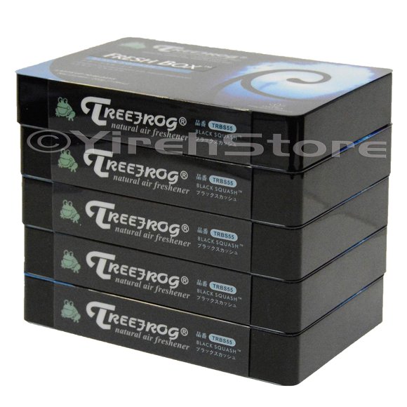 Yirehstore Ambientador Treefrog Xtreme Fresh Black Squash Scent 5 Pack Treefrog Last Long Ambientador Para Coche De Gran Tamaño