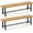 2, variant on Wubio Outdoor Acacia Wood Bench, 63"/160 CM Long Patio Garden Bench Seats up to 3 Persons, Porch Dining Bench for Outdoors Garden, Porch, Yard, 800 LBS/360 KG Weight Capacity