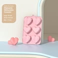 thumbnail image 2 of Molde de Silicona Cariñoso de 6 Cavidades Medianas, Moldes Silicona para Tartas, Pudín, Dulces, Chocolate, Bandejas Antiadherentes, para Hornear, Tartas, Chocolates, etc, 2 of 4