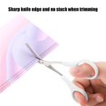 thumbnail image 4 of Tijeras profesionales para recortar cejas con protector de peine, herramienta de aseo de cejas de precisión de 5,11 pulgadas para principiantes, mango ergonómico, estuche de viaje incluido, 4 of 5
