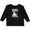 thumbnail image 3 of Inktastic Seal Cute Sea Lion Boys or Girls Long Sleeve Toddler T-Shirt, 3 of 5