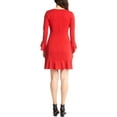 thumbnail image 2 of KAREN KANE Women's Long Sleeve Short Length Sienna Dress, Red, Small, 2 of 2