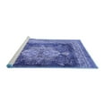 thumbnail image 2 of Ahgly Company Machine Washable Indoor Rectangle Persian Blue Traditional Area Rugs, 5' x 7', 2 of 4