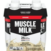 Muscle Milk Genuine Protein Shake, Cookies & Crème Flavor, 11 oz Cartons, 4 Count