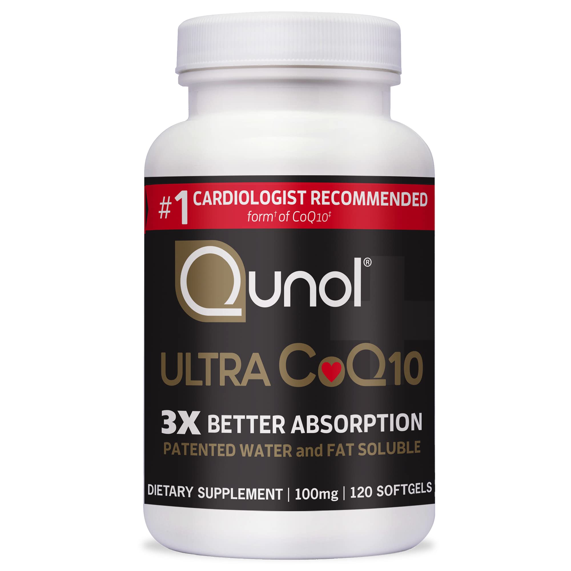 CoQ10 100mg Softgels Qunol Ultra 3x Better Absorption Coenzyme Q10
