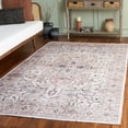 thumbnail image 3 of SAFAVIEH Arizona Gorica Distressed Polyester Machine Washable Area Rug, Peach/Beige, 4' x 6', 3 of 13