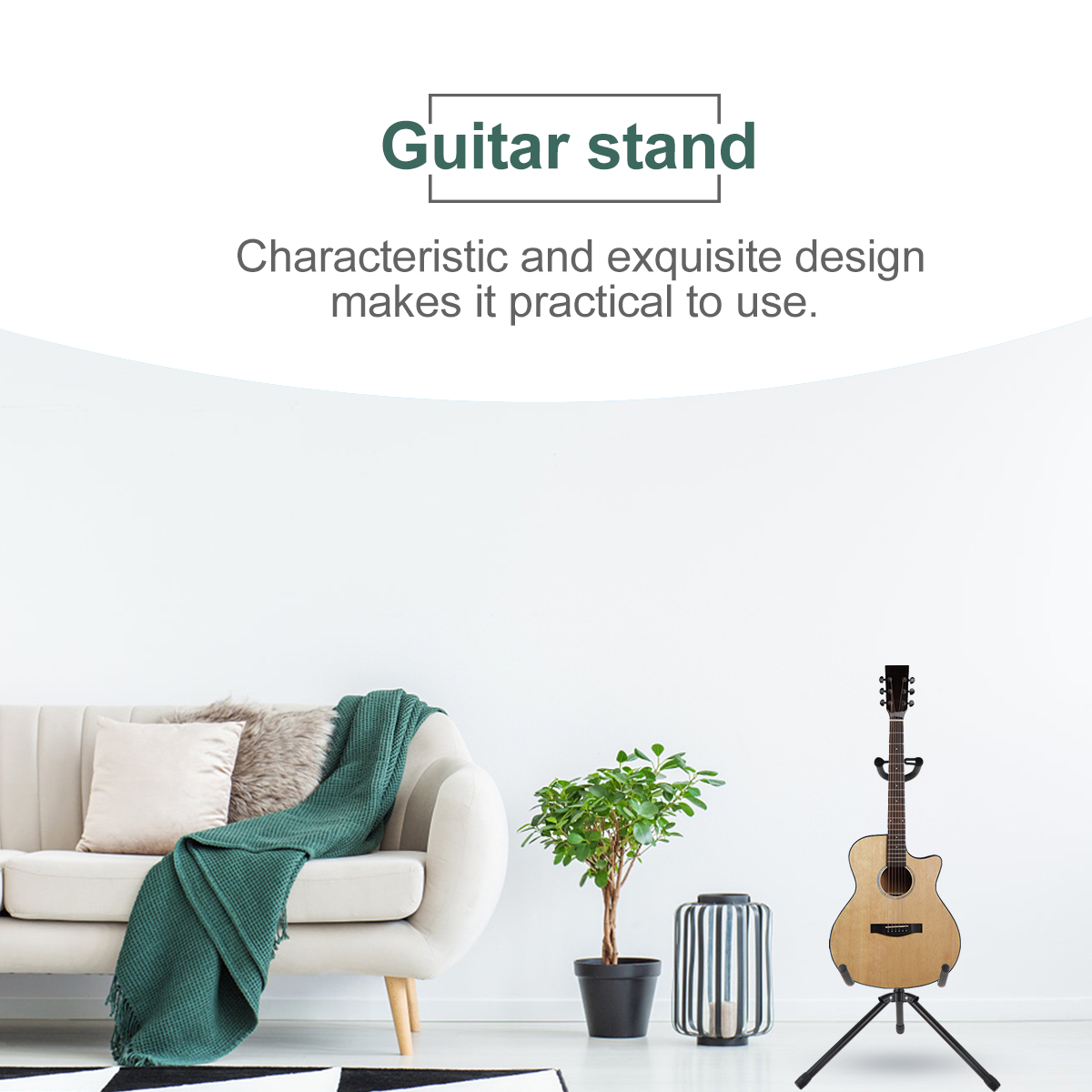 1Pc Guitar Holder Bass Support Guitar Stand Holder Instrument Display Stand