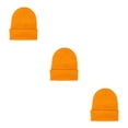 thumbnail image 2 of Qarigey Beanie Hat Gorros de punto Ajustable Otoño Skullcap Color caramelo Hilado multifuncional Casual Ciclismo Esquí Jengibre amarillo Type1 NO1, 2 of 6