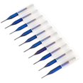 thumbnail image 1 of 10pcs Carbide Countersink Cone, Tungsten Blue Coated Countersink Drill Bits End Mills (0.6mm), 1 of 5