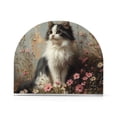 thumbnail image 2 of Dailycode 2 Pack Napkin Holder for Table Acrylic Kitchen Paper Tissue Dispenser, Fluffy Cat Sitting in Wildflowers, 2 of 9