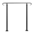 thumbnail image 3 of Favory Handrails for Outdoor Steps, Fit 1-3 Steps Outdoor Stair Railing, Adjustable Wrought Iron Handrail with Installation Kit, Transitional Hand Rails，Black39.4"/100 cm, 3 of 8
