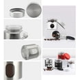 thumbnail image 5 of ABPETE Coffee Canister Travel Jar, Mini Airtight Stainless Steel and Glass Food Storage Container Great for Coffee Bean and Coffee Grounds- White, 1.4 OZ, 5 of 10