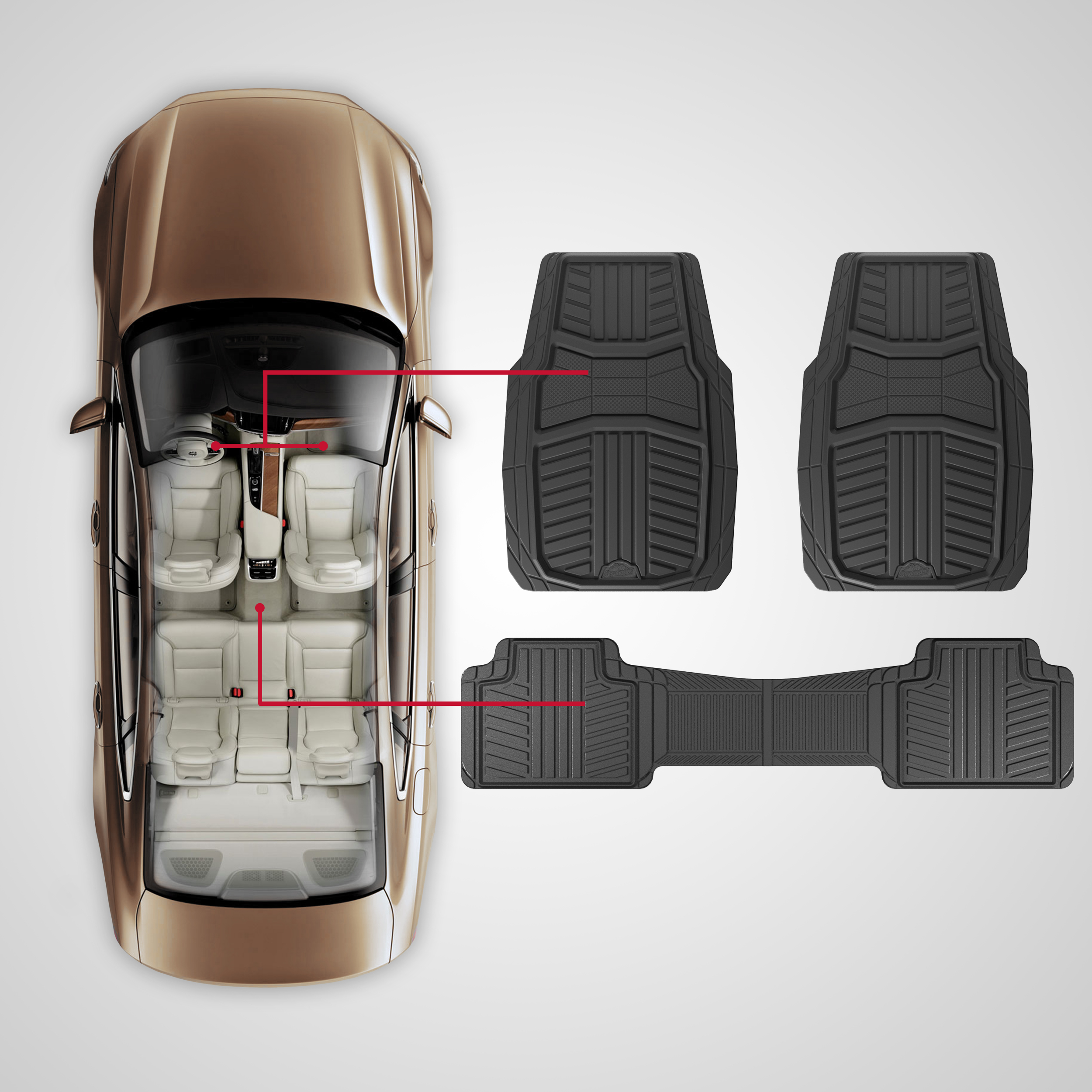 Armor All 3-Piece Black Full Coverage Floor Mats photo 6