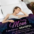 thumbnail image 2 of to My Mom Gifts Blanket Flower Butterfly Ultra-Soft Micro Fleece Throw Blankets, Gifts for Mothers Day for Mom from Daughter| from Daughter Son Gift Birthdays Bed Sofa Travel Warm Love Fuzzy 60 x50, 2 of 6