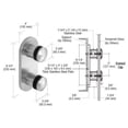 thumbnail image 5 of CRL RS0B25BS 316 Brushed Stainless Steel Dome 2-3/8" Glass Rail Standoff Fitting with Mounting Plate, 5 of 6