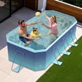 thumbnail image 4 of Beuway 102"Foldable Swimming Pool for 1-5 People,Adult Kids & Pets Non-Inflatable Pool,Above Ground Pool(Blue), 4 of 9