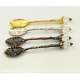 thumbnail image 5 of 3 cucharas de café, cucharas de postre, cucharilla de acero inoxidable con diseño retro Rojo cobre, 5 of 5