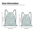 thumbnail image 2 of Xecao White Swan Pattern Sports Drawstring Backpack - String Swim Gym Bag with Wet Proof Pocket for Women&Men-Medium, 2 of 6