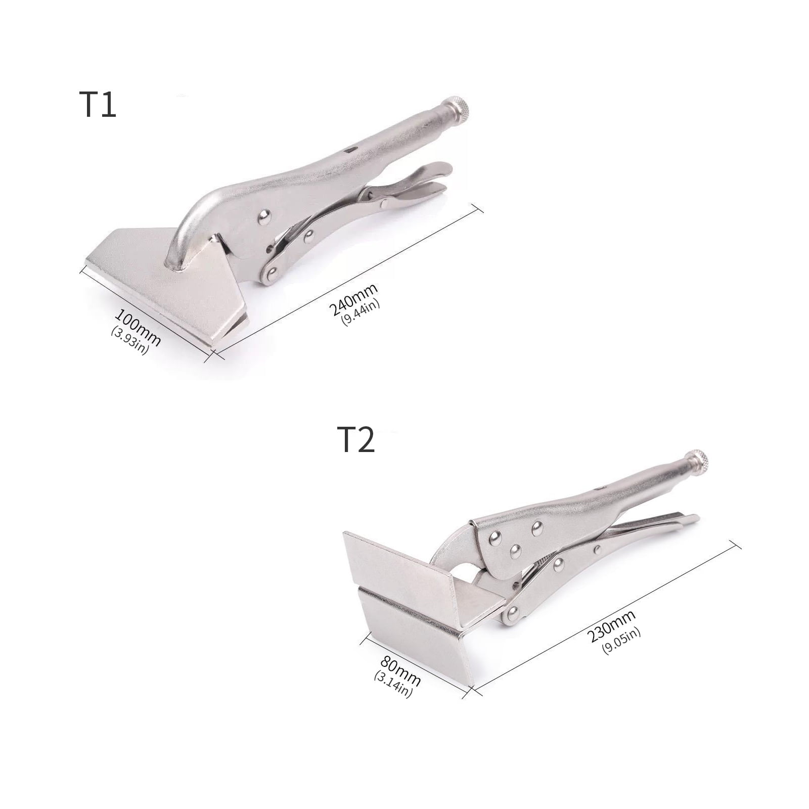 COOLHOOD High Carbon Steel Locking Flat Nose Plier Grip Featurings Adjustable Screw Mechanism And Ergonomic Handle Tool