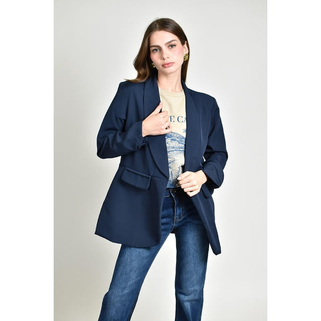 Blazer manga 3/4 Roman Fashion /Juvenil, 12255 (Azul marino) azul marino CH