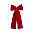 thumbnail image 3 of Christmas Wreath Bow, Christmas Tree Bows Xmas Bows Decoration Bows- Christmas Tree Pendants And Ornaments, 3 of 6