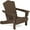 Dark Brown, variant on KINGYES Folding Adirondack Chairs Set of 2, HDPE All-Weather Folding Adirondack Chair, Fir Pit Chairs for Patio Garden Backyard Deck, Navy