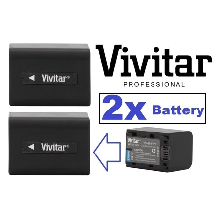 Hi Capacity 2Pc NP-FV70 Battery & Charger For Sony HDR-PJ650 HDR-PJ670 HDR-PJ710
