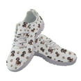 thumbnail image 2 of COEQINE Dachshund Paw Gray Women Tennis Shoes Dog Animal Puppy Footprint Fashion Sneakers Work Shoes Lightweight Mens Athletic Sneakers Footwear for Travel Outdoor, 2 of 7