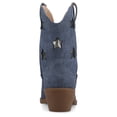 thumbnail image 3 of Journee Womens Underwood Western Star Detail Pointed Toe Cuban Heel Casual Comfort Ankle Booties, Widths Available, 3 of 9