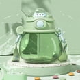 thumbnail image 2 of Cute Pear-Shaped Water Bottle for Women and Kids, Large Capacity Portable Plastic Jug with Straw, Ideal for Summer Outdoor Sports, School, and Travel Hydration,B, 2 of 3