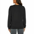 thumbnail image 2 of Orvis Ladies' V-Neck Sweatshirt, Black Large, 2 of 3