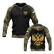 thumbnail image 2 of Sudadera con capucha con estampado 3D del ejército ruso y emblema nacional de Rusia para hombre, chándal deportivo informal, 2 of 5