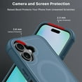 thumbnail image 5 of MyBat Pro Maverick Series Case with Holster and Tempered Glass for Apple iPhone 16 - Blue, 5 of 8