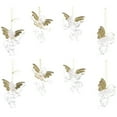 thumbnail image 5 of MLINS Golden Angel Shape Christmas Hanging Decorations Plastic Ornaments with String for Decoration 8pcs, 5 of 8