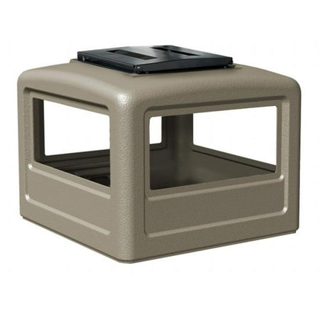 Commercial Zone Products 732302 Square Ashtray Dome Lid, Beige