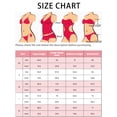 thumbnail image 5 of INSPIRAR CHIC Conjunto de Bikini de Una Sola Manga para Mujeres, 2 Piezas, Cintura Alta, Color con Ribete Trenzado, Trajes de Baño, Talla X-Small, Rojo Rosa, 5 of 5