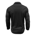 thumbnail image 5 of Yusimy Mens Spread Collar Long Sleeve Shirt Contrast Placket Button Pullover Classic Casual Golf Tennis Active Daily Wear, 5 of 6