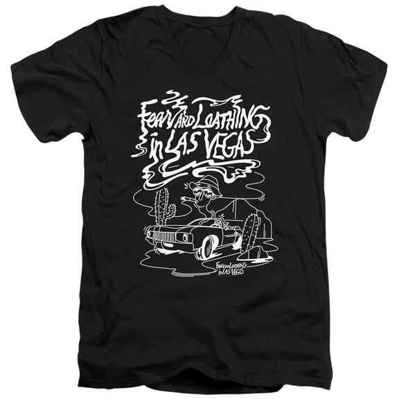 Fear and Loathing in Las Vegas Desert Drive Mono Unisex Adult V-Neck T Shirt