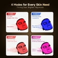 thumbnail image 3 of Morfone Red Light Therapy for Face, 4 Modes Led Face Mask Light Therapy with Remote, Portable Light Therapy Mask for Skin Care at Home, Travel (Black), 3 of 9