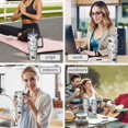 thumbnail image 7 of OBREWU Black and White Mushroom Tumbler with Handle and Lid,Black and White Mushroom 40oz Double Wall Vacuum Insulated Tumbler,Cups Gift for Women and Men, 7 of 7