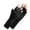 Black, variant on dianhelloya 1 Pair Nail Art Gloves Effective Blocking Finger Half Fingers Breathable Cooling Anti UV Thin Gloves Black